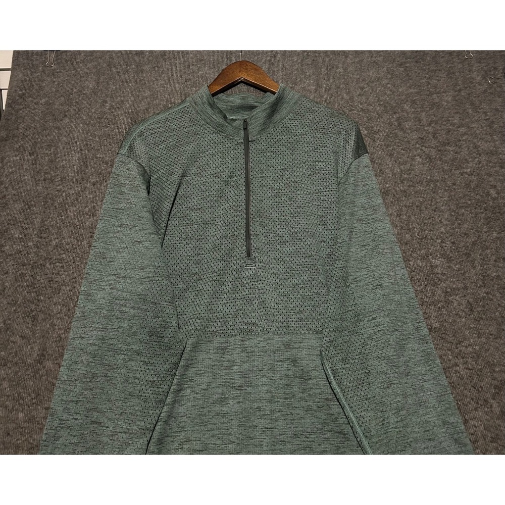 Lululemon metal vent 1/2 zip pullover green mens size 2XL performance vented